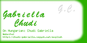 gabriella chudi business card